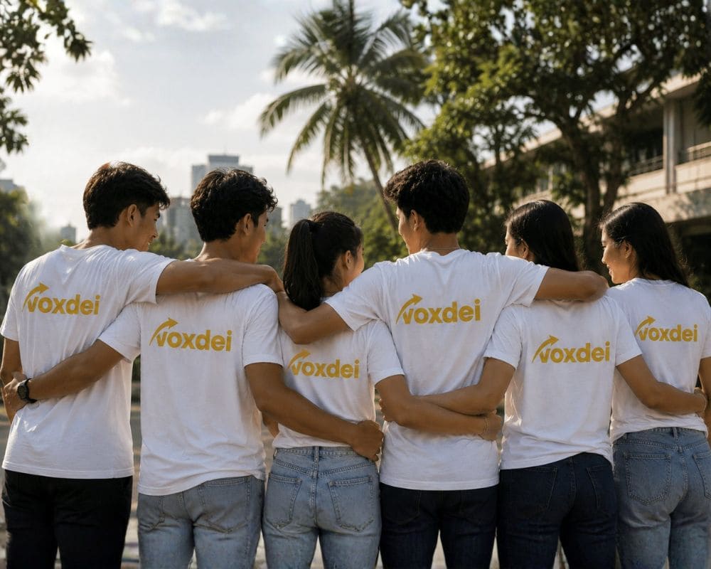 Digital marketing outsourcing Philippines team collaborating at Voxdei
